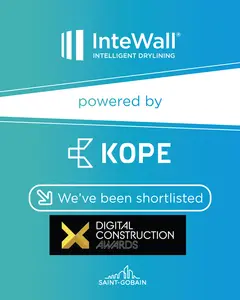 InteWall, powered by KOPEai has been shortlisted at the Digital Construction Awards
